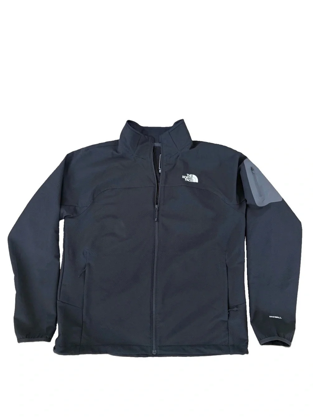 Men’s The North Face WindWall Full‑Zip Jacket Black Size Large New Without Tags